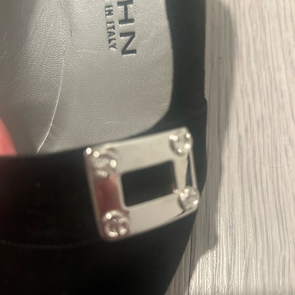 St. John Suede Mules with Buckle - Picture 2 of 4